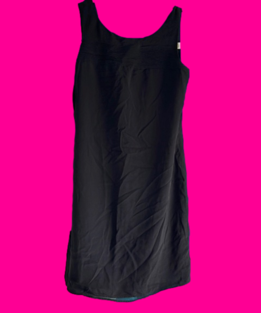 Pretty Cynthia Rowley black silk dress 4
